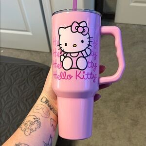 Hello Kitty Pink Tumbler with Handle